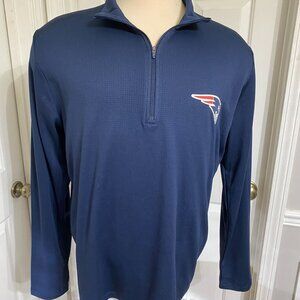 XL Nike New England Patriots Zip Front Shirt